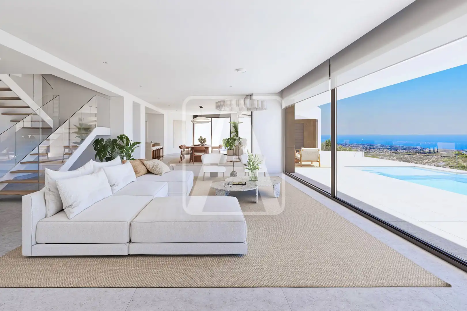 Living room of Houses for sale in Benissa  with Air Conditioner, Heating and Private garden