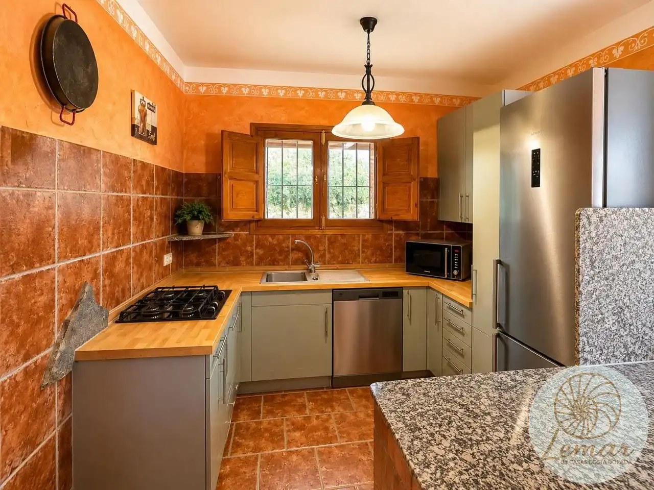 Cocina de Finca rústica en venta en El Perelló con Jardín privado, Terraza y Piscina