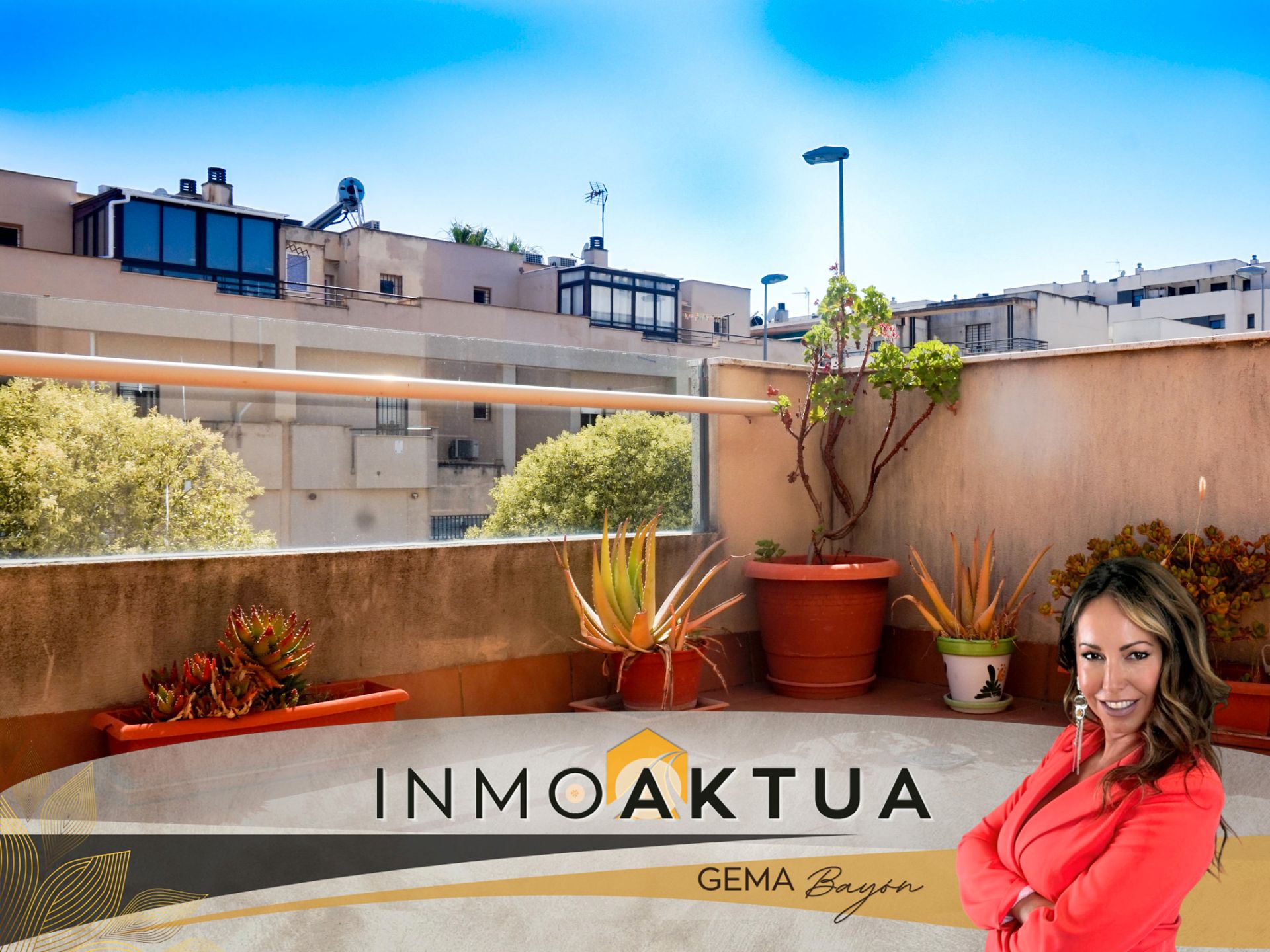 Vista exterior de Pis de lloguer en Jerez de la Frontera amb Aire condicionat, Terrassa i Moblat