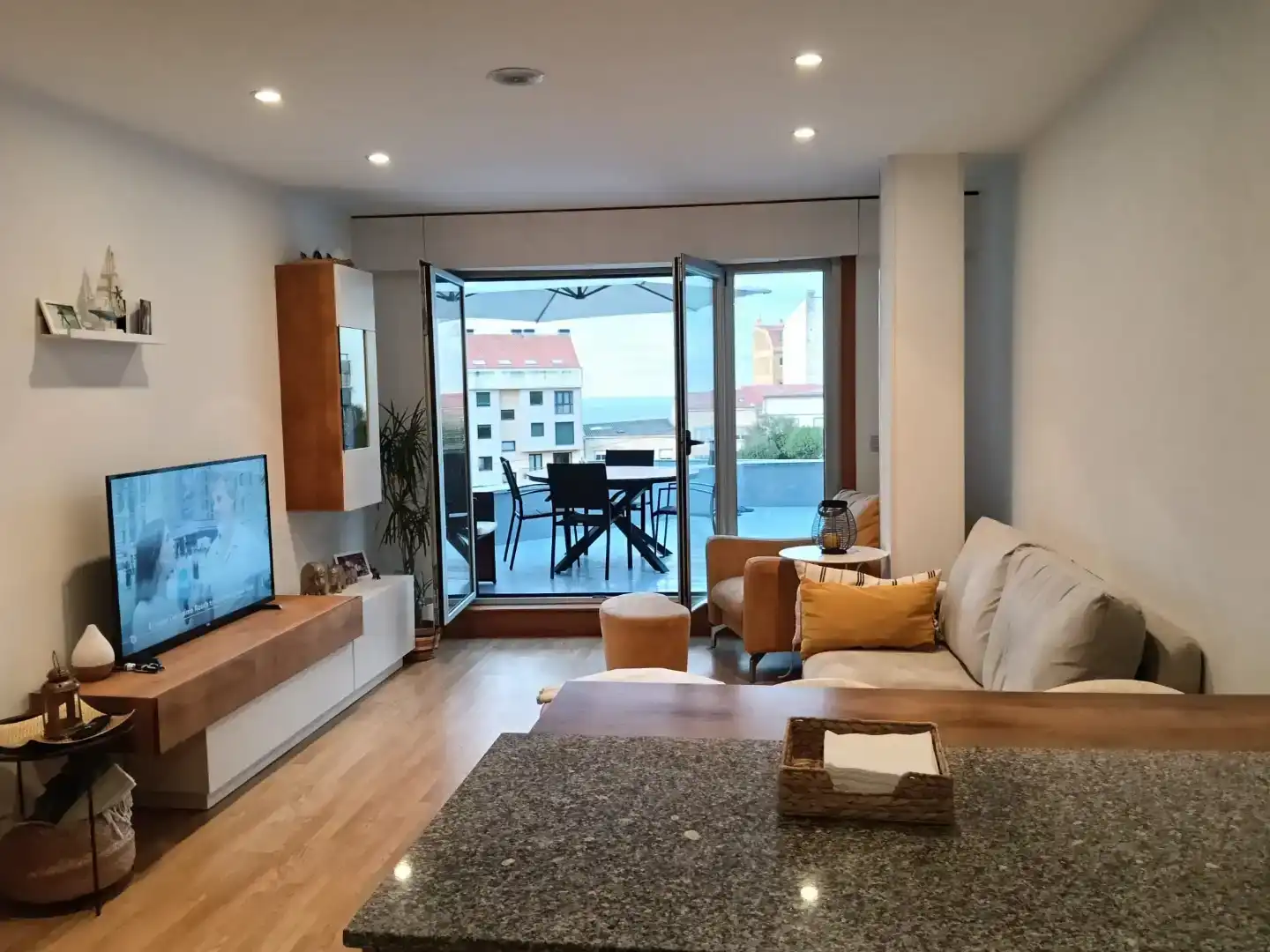Sala de estar de Piso de alquiler en Malpica de Bergantiños, A Coruña