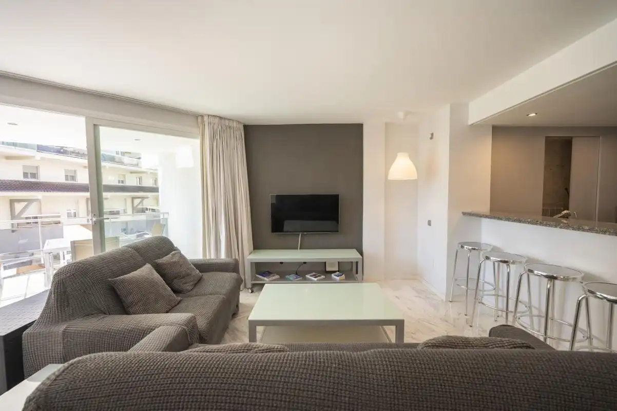 Living room of Flat for rent in Eivissa  with Air Conditioner, Heating and Swimming Pool