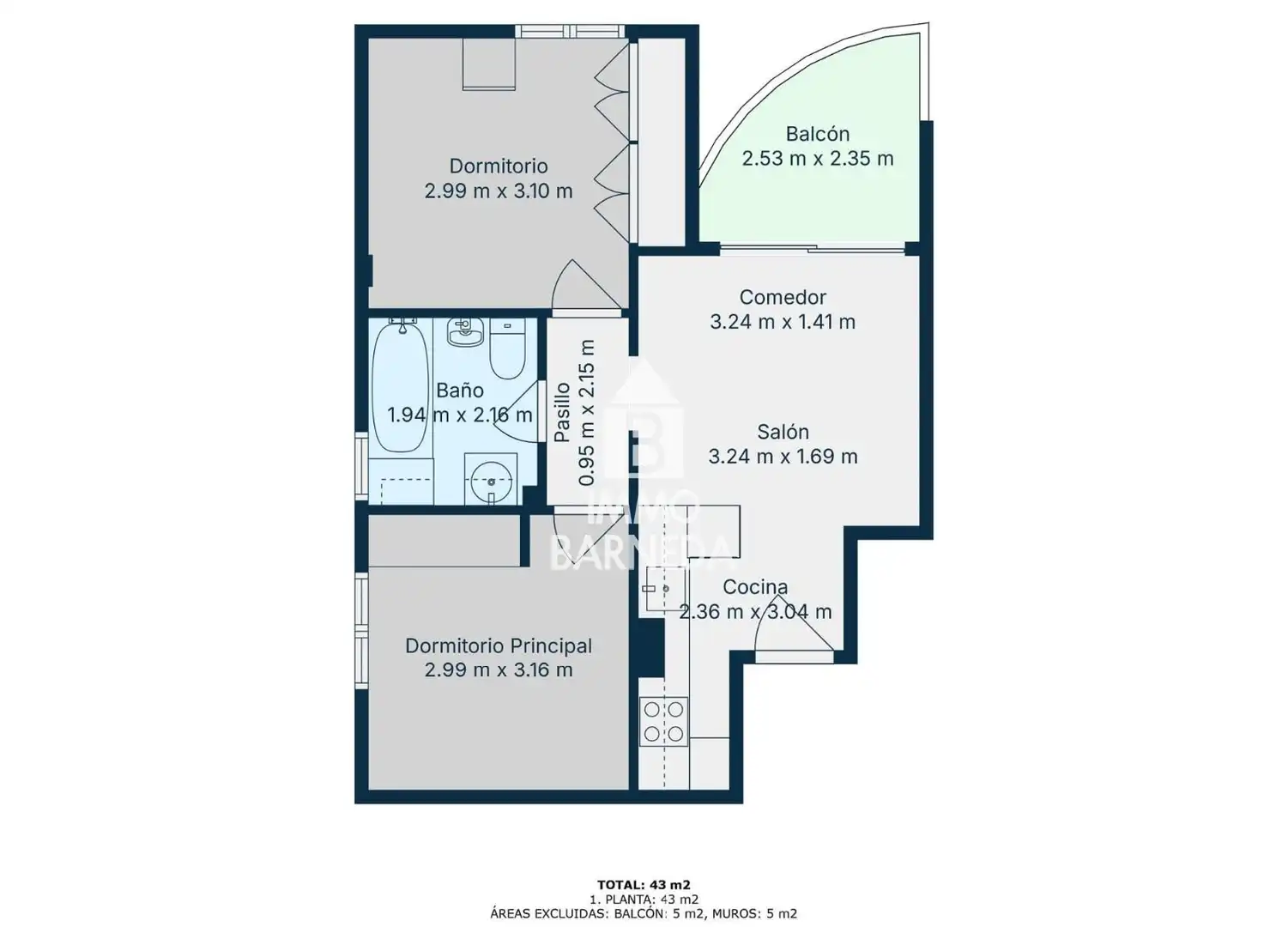 Piso con terraza en venta en Calderon de la Barca 32, imagen 25
