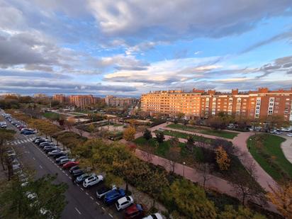 Exterior view of Flat for sale in  Madrid Capital  with Air Conditioner, Heating and Storage room