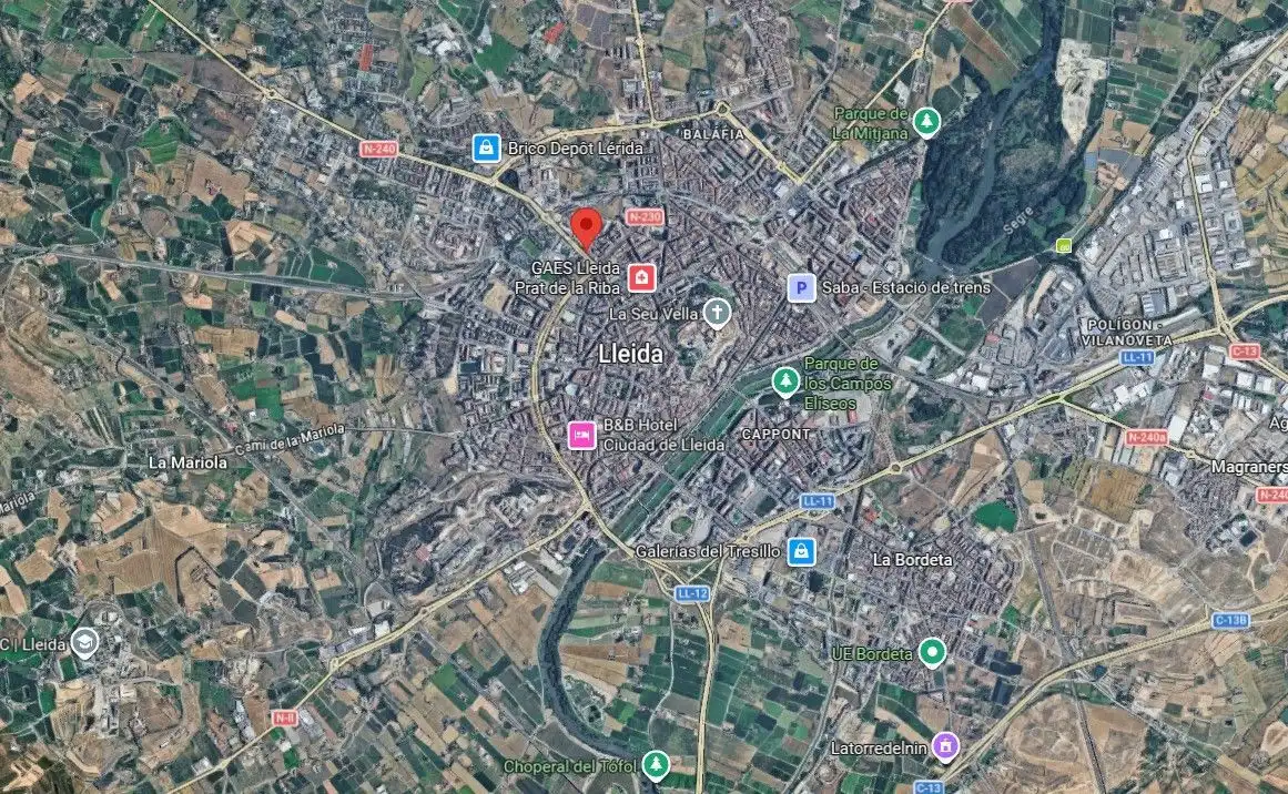 Vista exterior de Pis en venda en Lleida