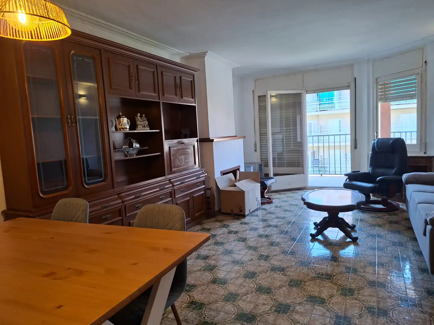 Wohnzimmer von Wohnung zur Miete in Pineda de Mar mit Terrasse, Möbliert und Ofen