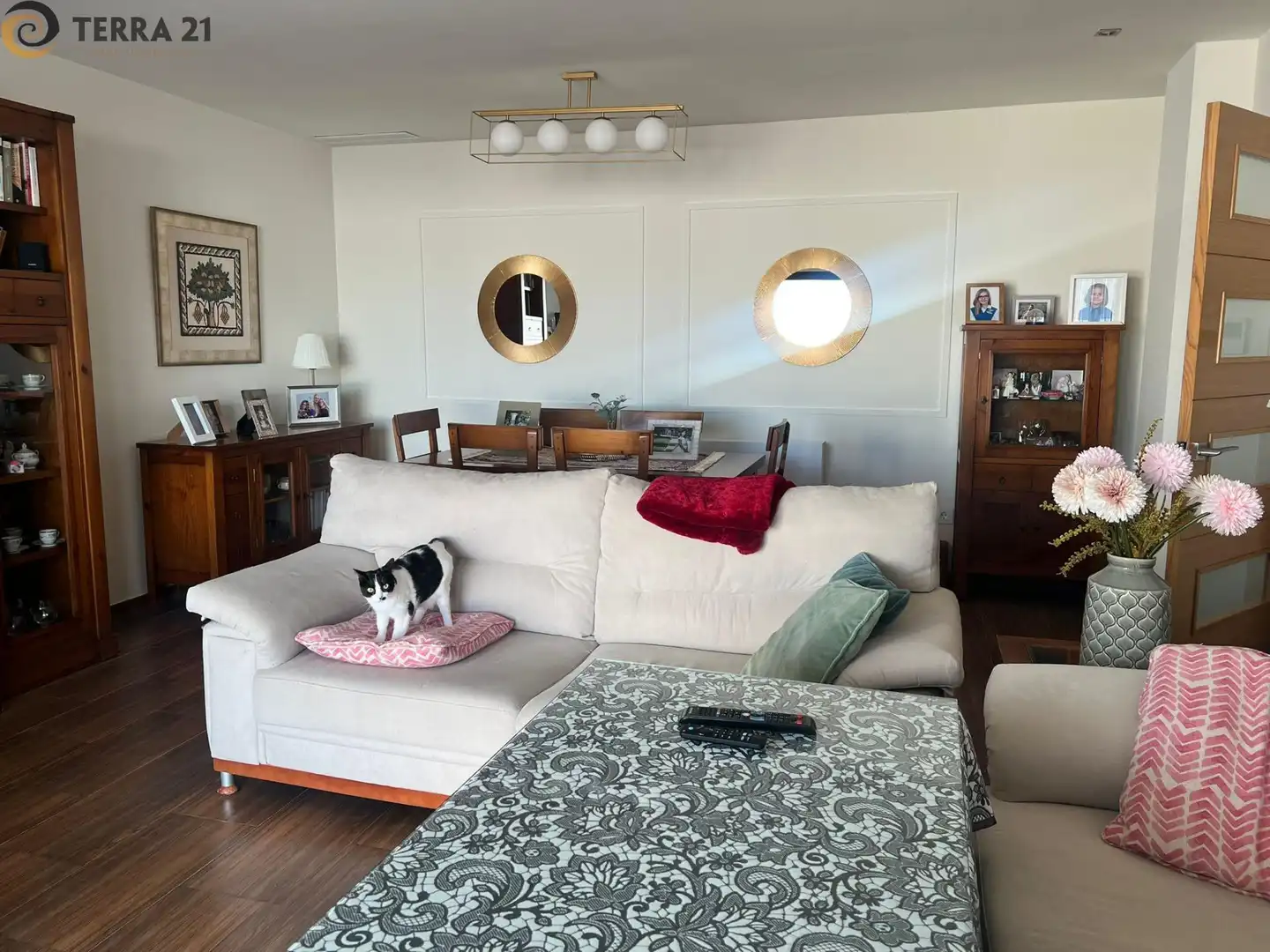 Living room of Houses for sale in Jaén  with Air Conditioner, Private garden and Swimming Pool