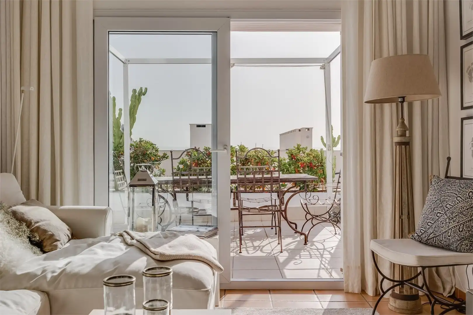 Terraza de Piso de alquiler en  Palma de Mallorca con Terraza, Amueblado y Se aceptan mascotas