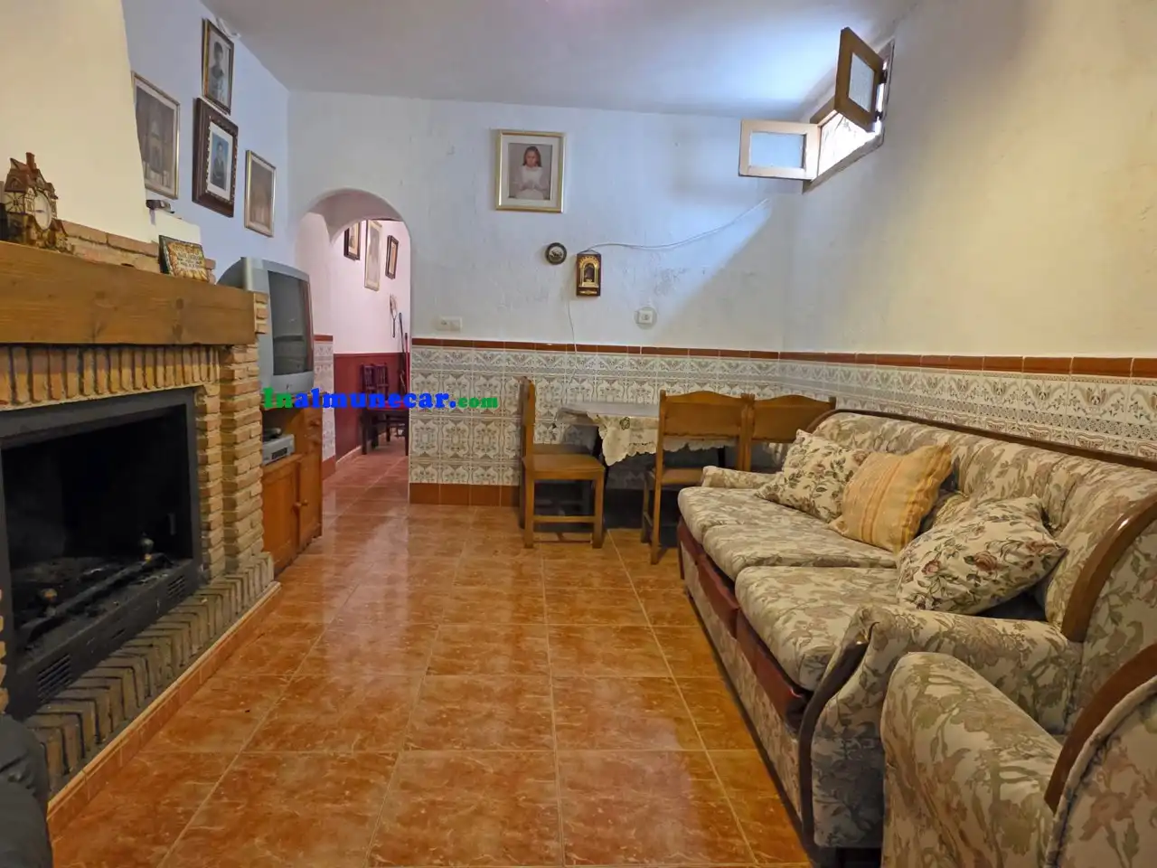 Sala de estar de Finca rústica en venta en Otívar con Terraza