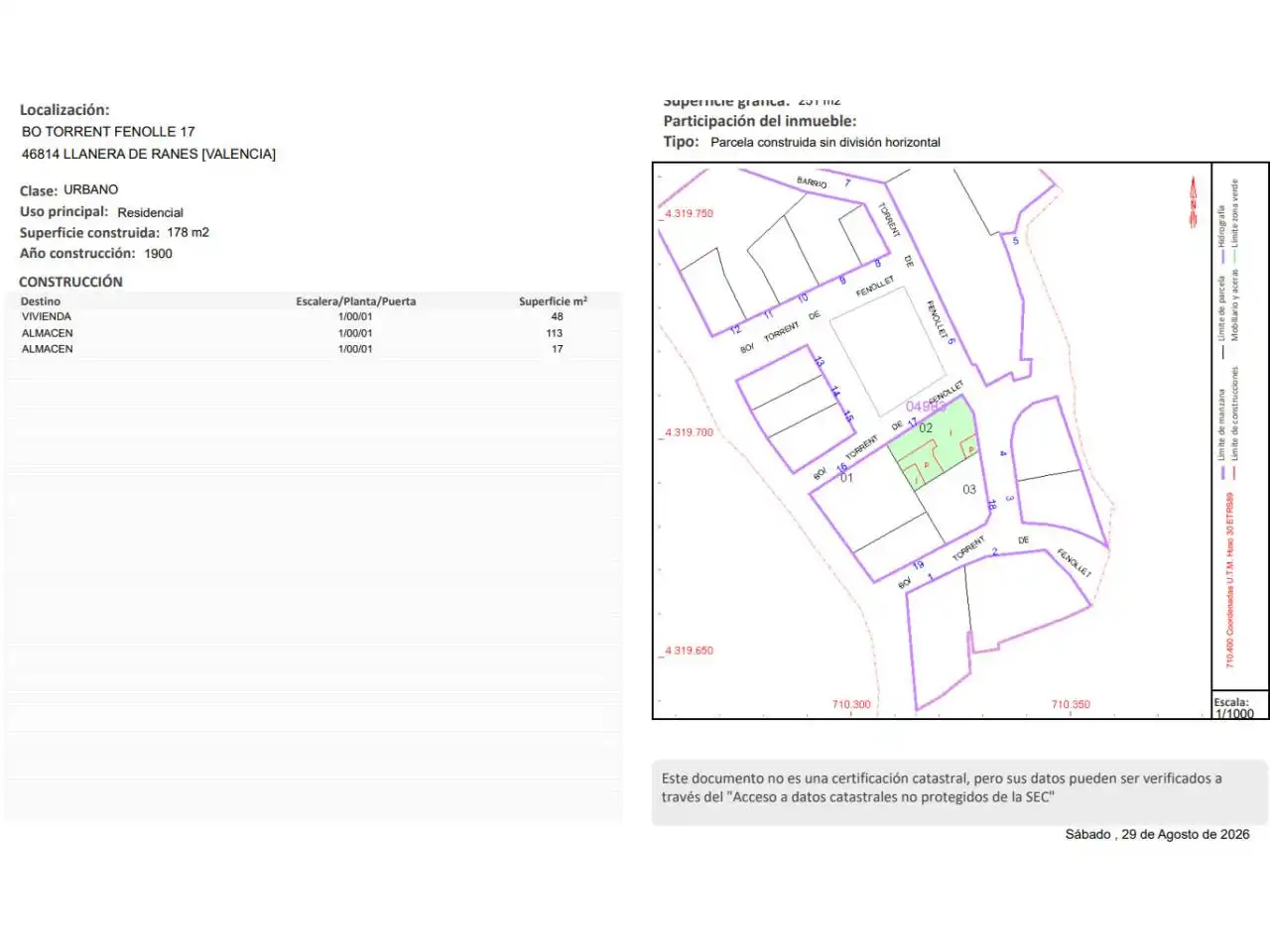 Terreny residencial en venda a Llanera de Ranes, imagen 6