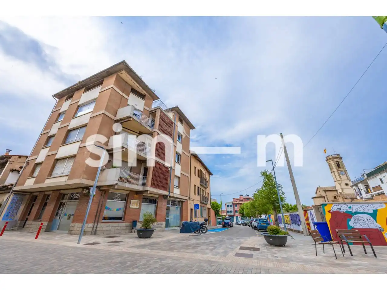 Exterior view of Flat for sale in Calldetenes  with Heating, Parquet flooring and Terrace