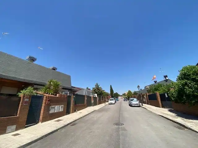 Vista exterior de Casa o chalet en venta en Villamantilla con Jardín privado y Piscina
