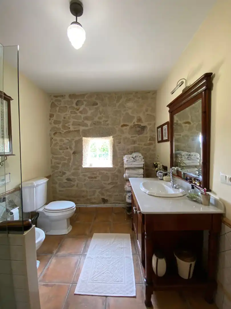 Bathroom of Houses for sale in A Estrada   with Heating, Private garden and Terrace