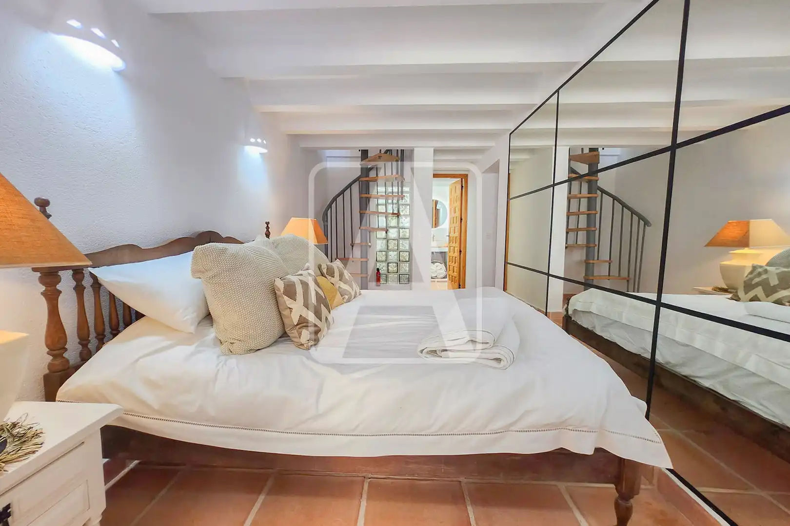 Dormitori de Casa adosada en venda en Benissa amb Aire condicionat, Calefacció i Jardí privat