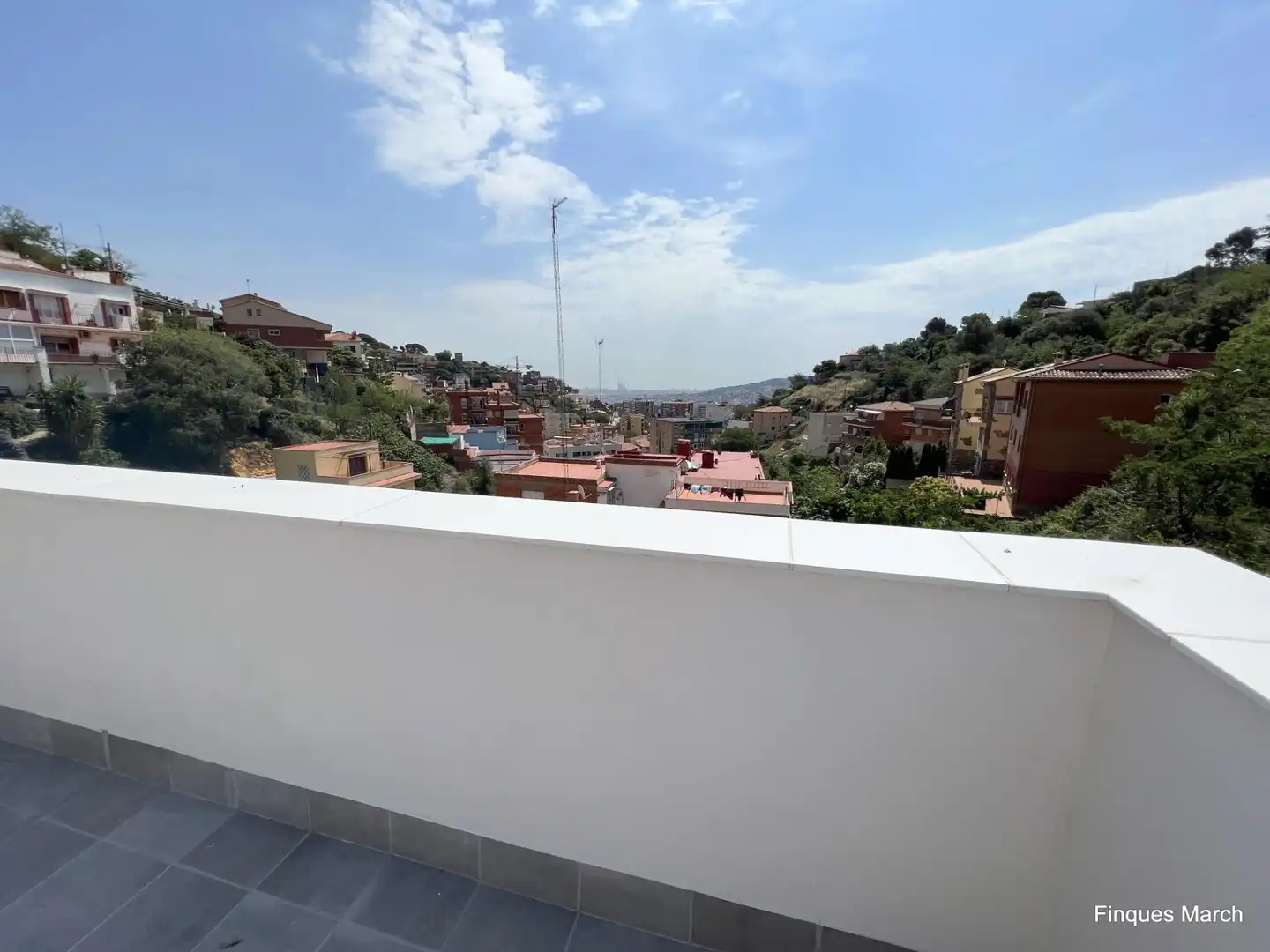 Terraza de Piso de alquiler en Barcelona con Aire acondicionado, Calefacción y Parquet