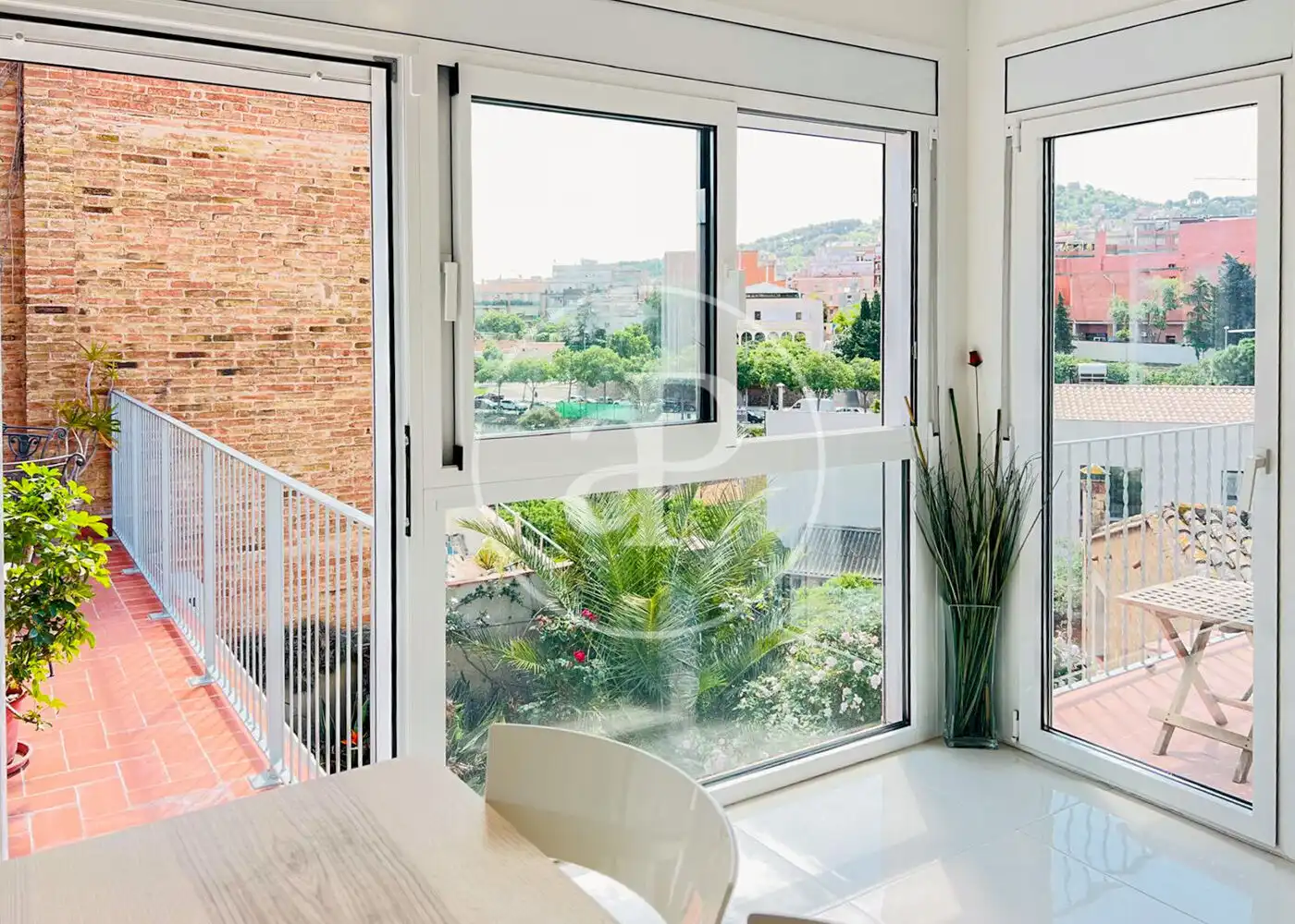 Balcony of Houses for rent in Barcelona  with Air Conditioner, Heating and Terrace
