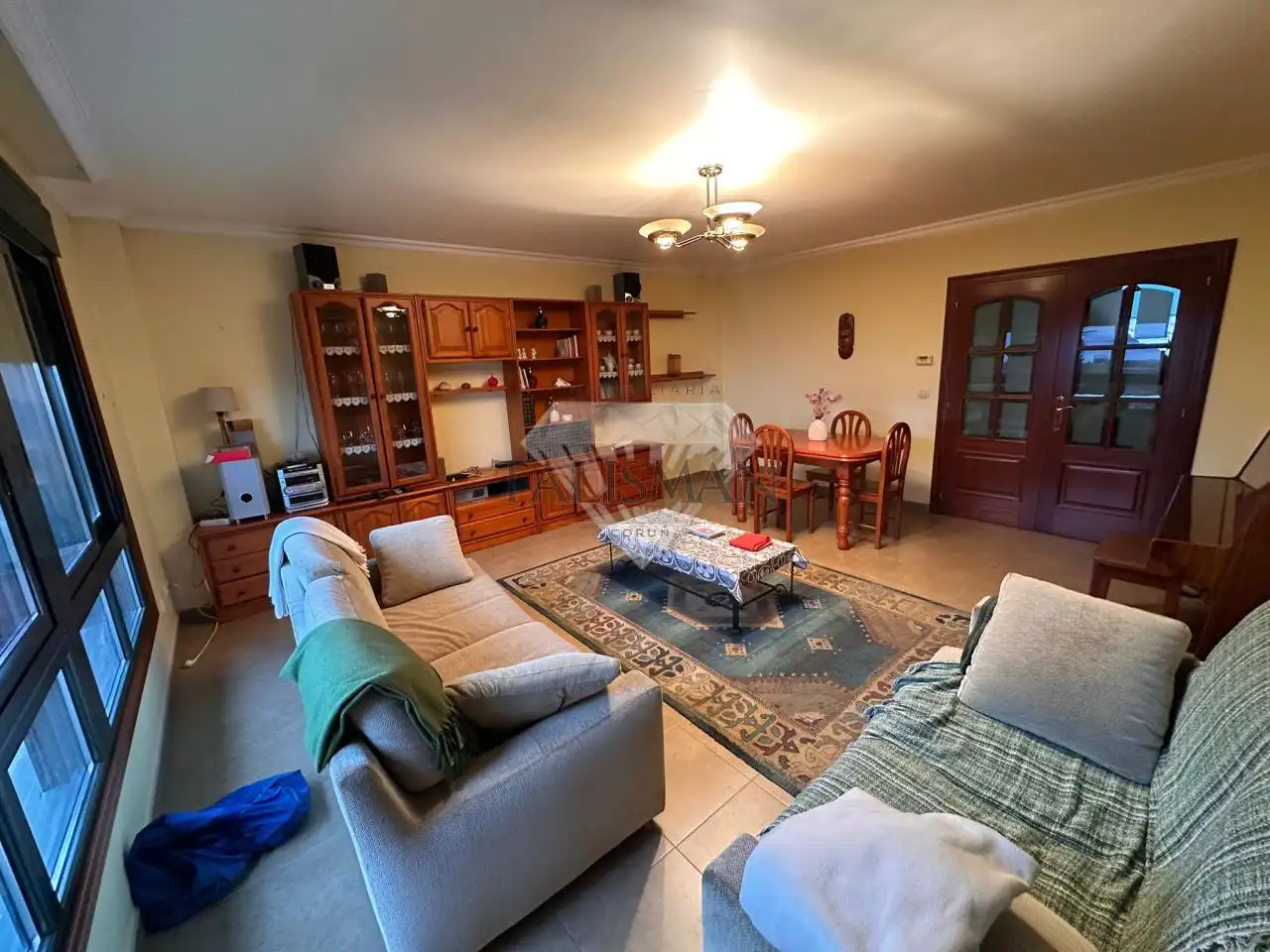 Living room of Houses for sale in Marín  with Heating, Private garden and Parquet flooring
