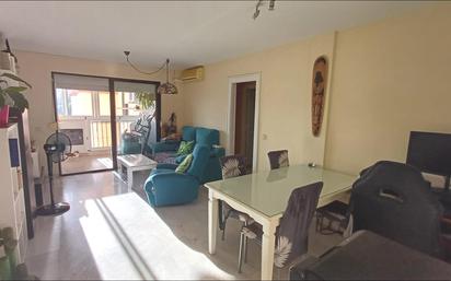 Living room of Flat for sale in Mijas  with Private garden, Parquet flooring and Terrace