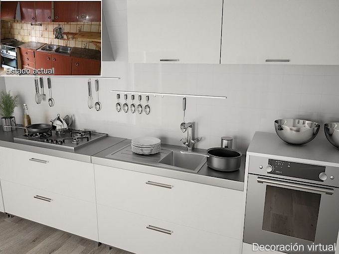 Cocina de Casa adosada en venta en Fraga