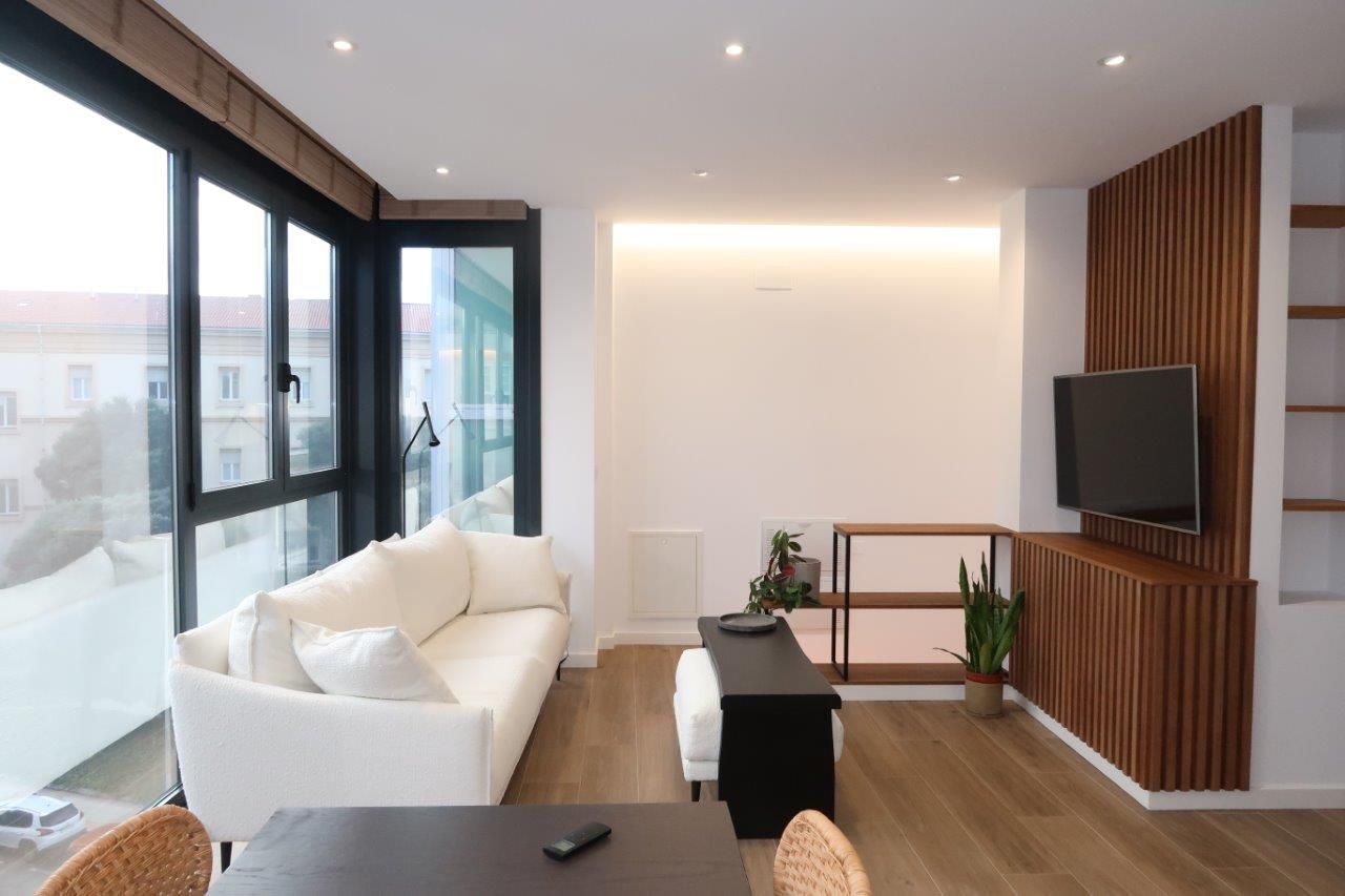 Sala de estar de Dúplex de alquiler en A Coruña Capital  con Calefacción, Trastero y Amueblado