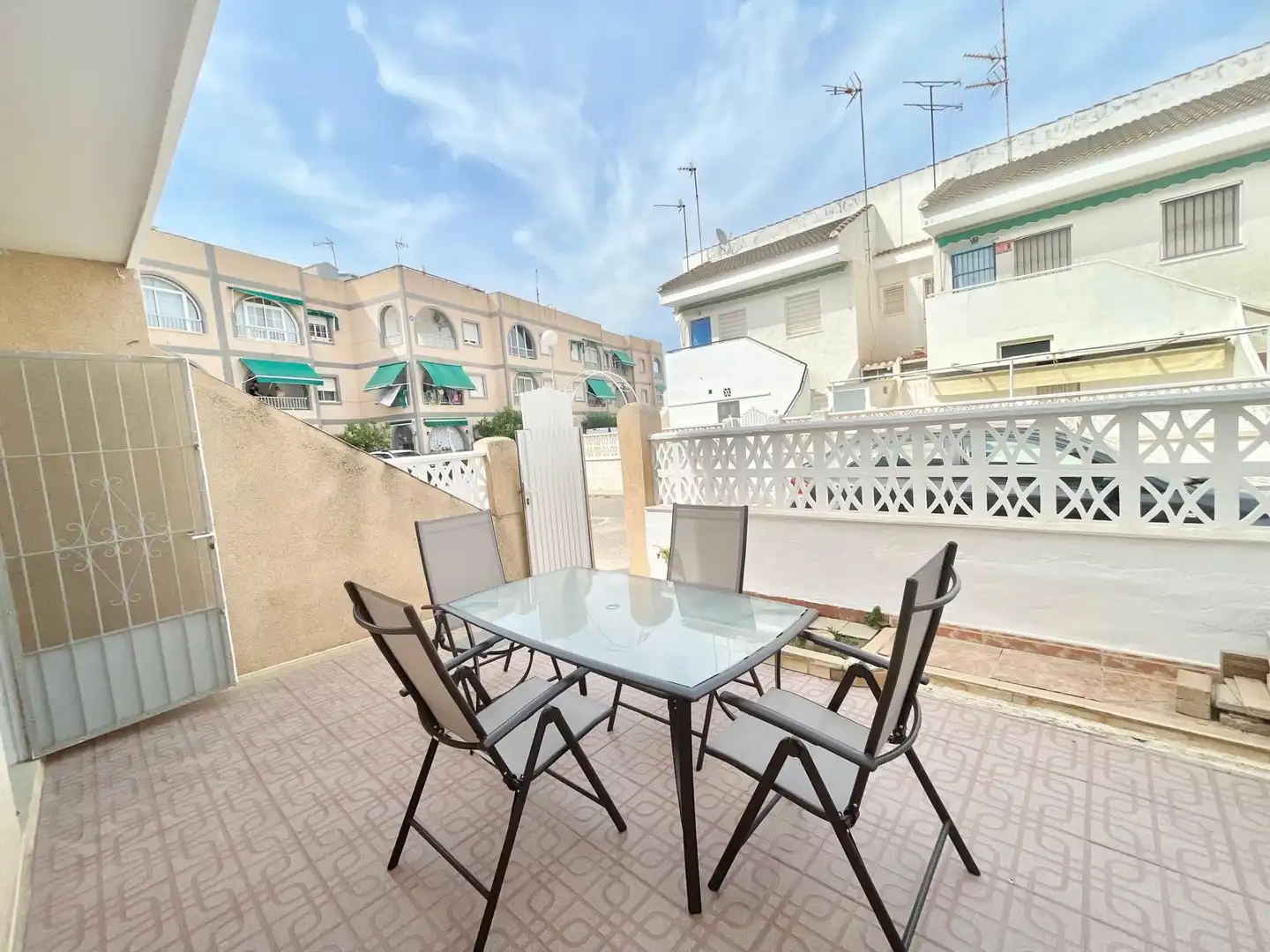 Terrace of Detached homes for rent in San Javier  with Air Conditioner, Furnished and Washing machine