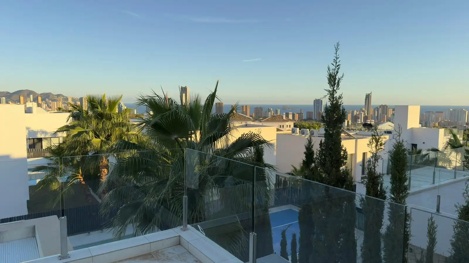 Terraza de Casa o chalet de alquiler en Finestrat con Aire acondicionado, Calefacción y Jardín privado