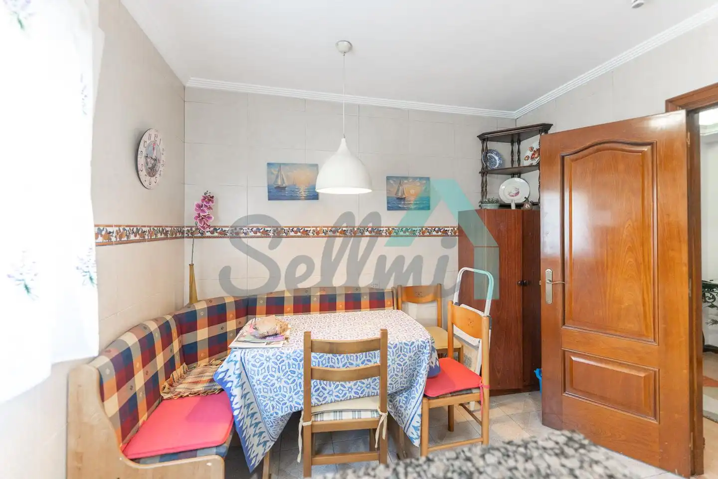 Dining room of Flat for rent in Gijón   with Heating, Furnished and Internet