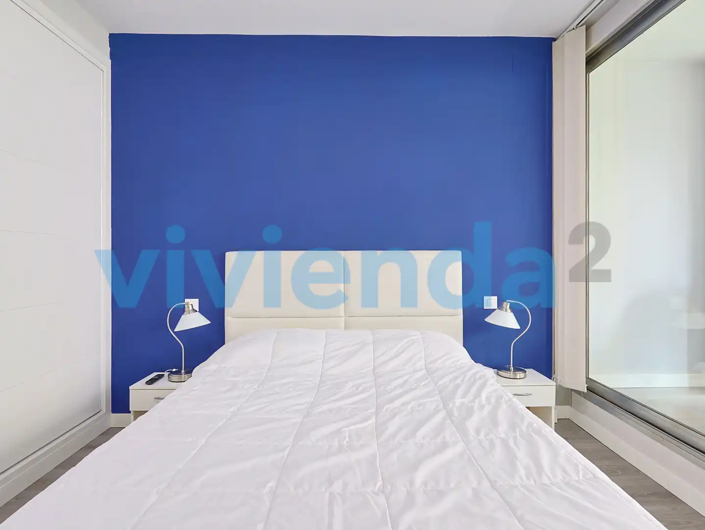 Schlafzimmer von Wohnung zur Miete in Madrid mit Klimaanlage, Heizung und Terrasse