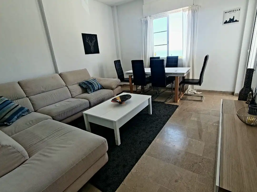 Living room of Flat for rent in Benalmádena  with Air Conditioner, Heating and Terrace