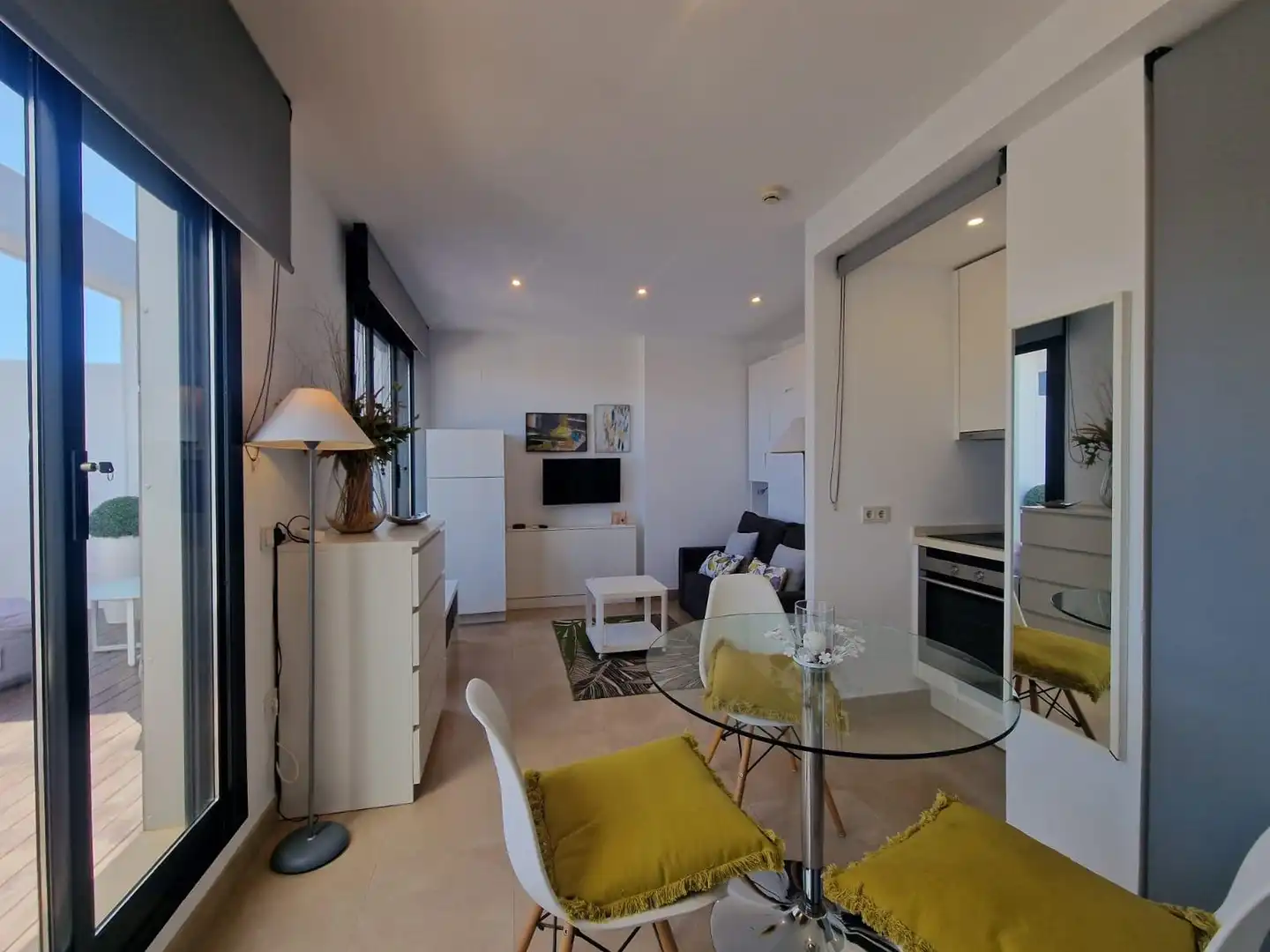 Sala d'estar de Loft de lloguer en Valencia amb Aire condicionat, Terrassa i Traster