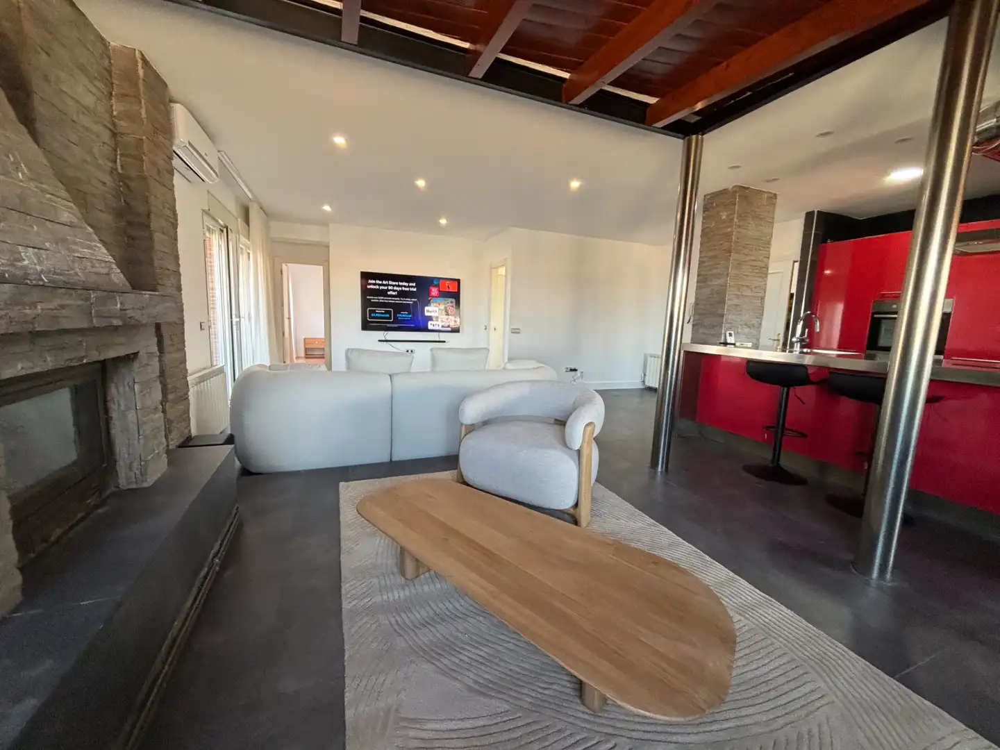Sala de estar de Ático de alquiler en La Zubia con Aire acondicionado, Calefacción y Jardín privado