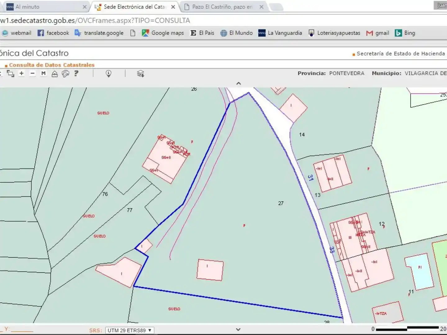 Land for sale in Vilagarcía de Arousa