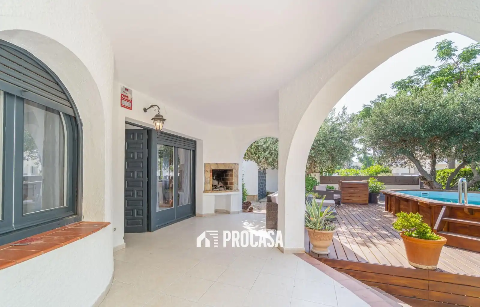 Terrasse von Haus oder Chalet zum Verkauf in Empuriabrava mit Klimaanlage, Heizung und Abstellraum