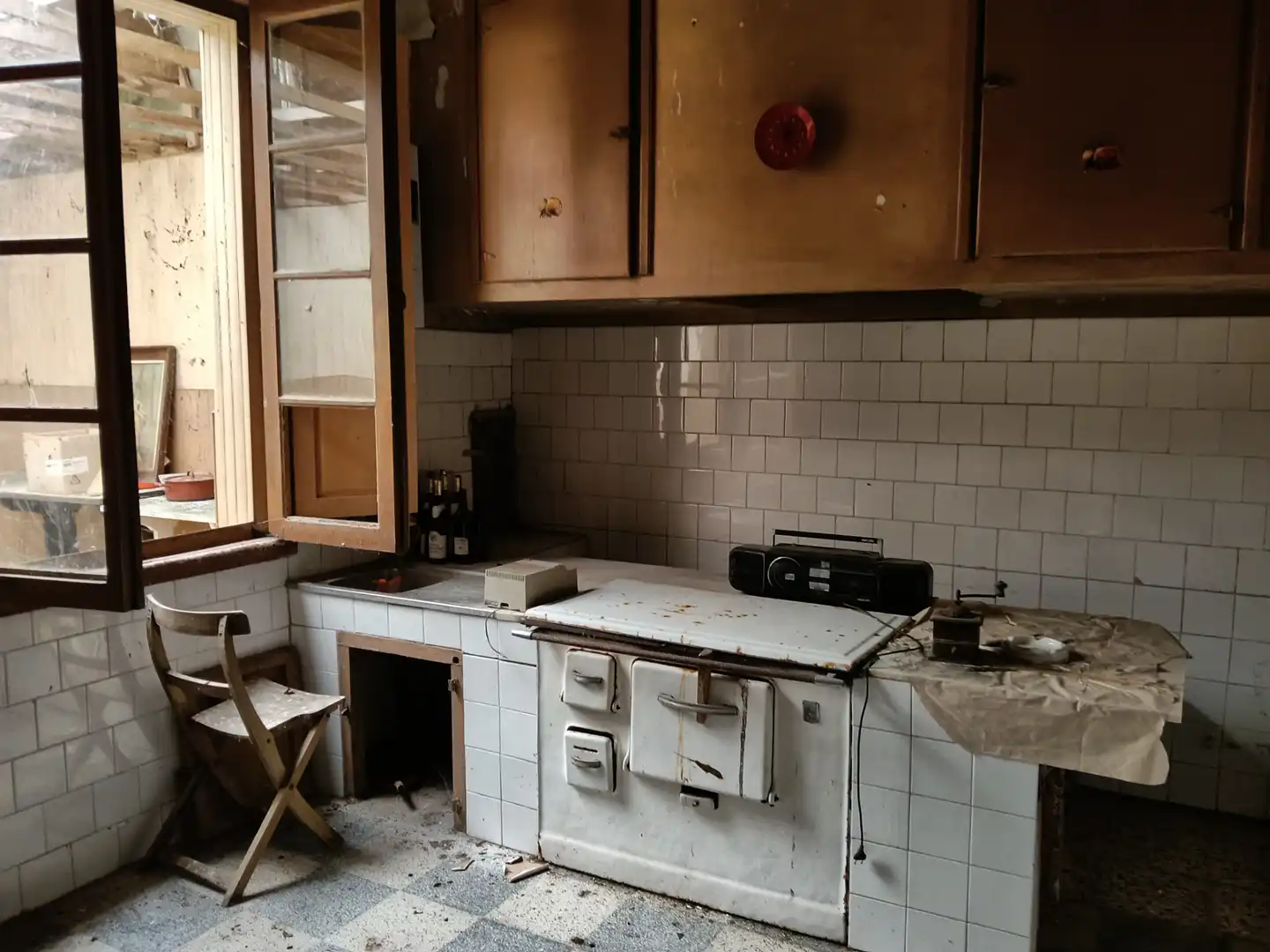 Cocina de Casa adosada en venta en Curtis con Terraza y Trastero