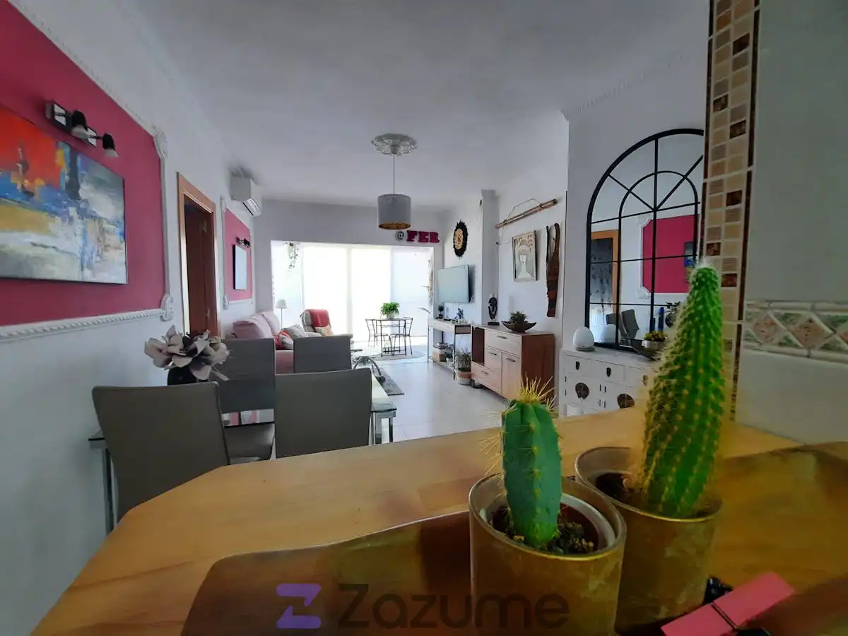 Esszimmer von Wohnungen zur Miete in Benalmádena mit Klimaanlage, Heizung und Privatgarten