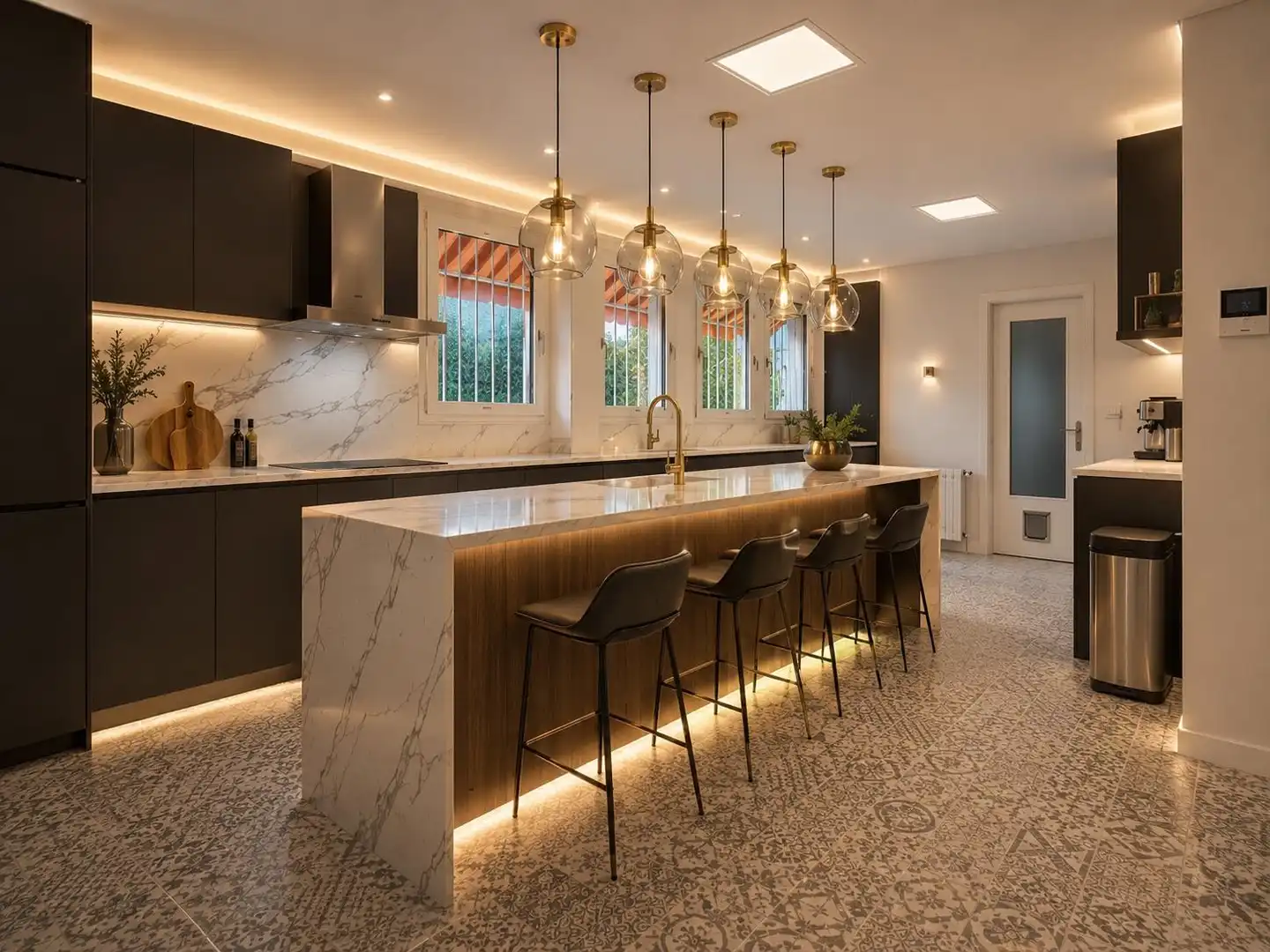 Cocina de Casa o chalet en venta en Alicante / Alacant con Calefacción, Jardín privado y Terraza