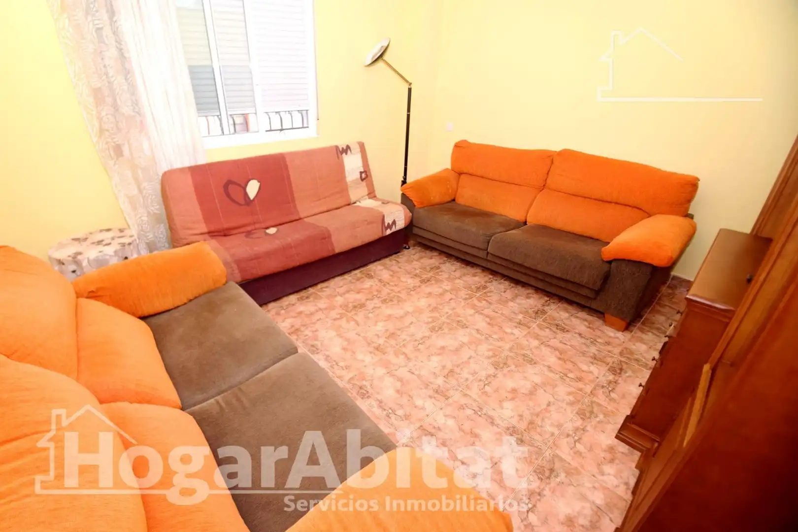 Sala d'estar de Pis en venda en Burriana / Borriana amb Aire condicionat i Moblat