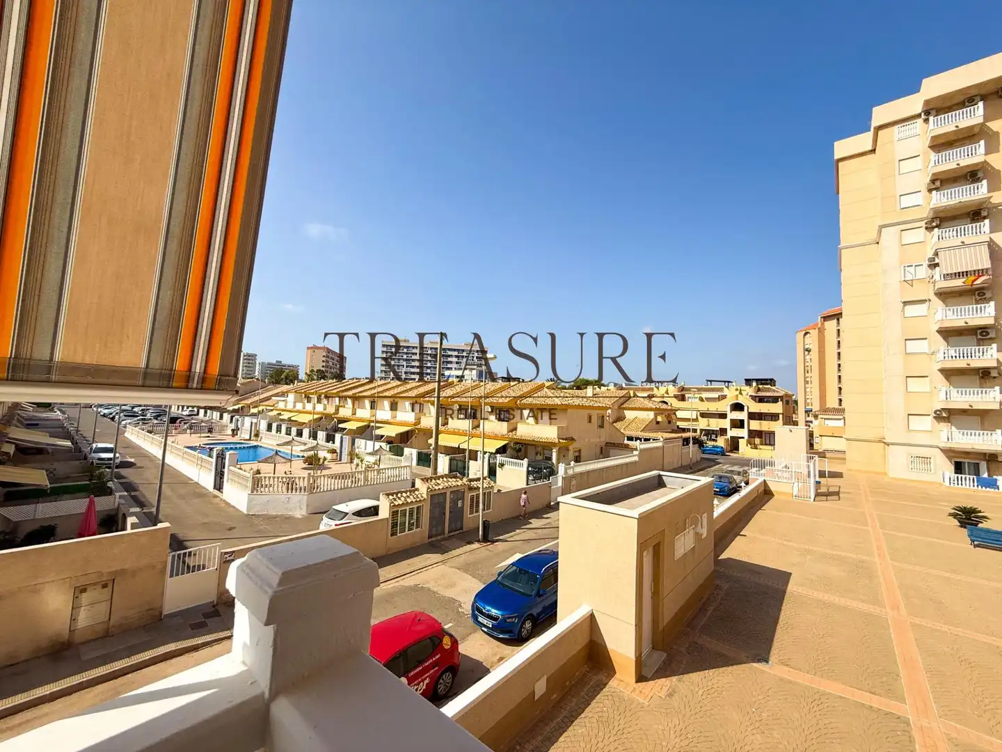Terrace of Flat for sale in Cartagena  with Air Conditioner, Balcony and Community pool