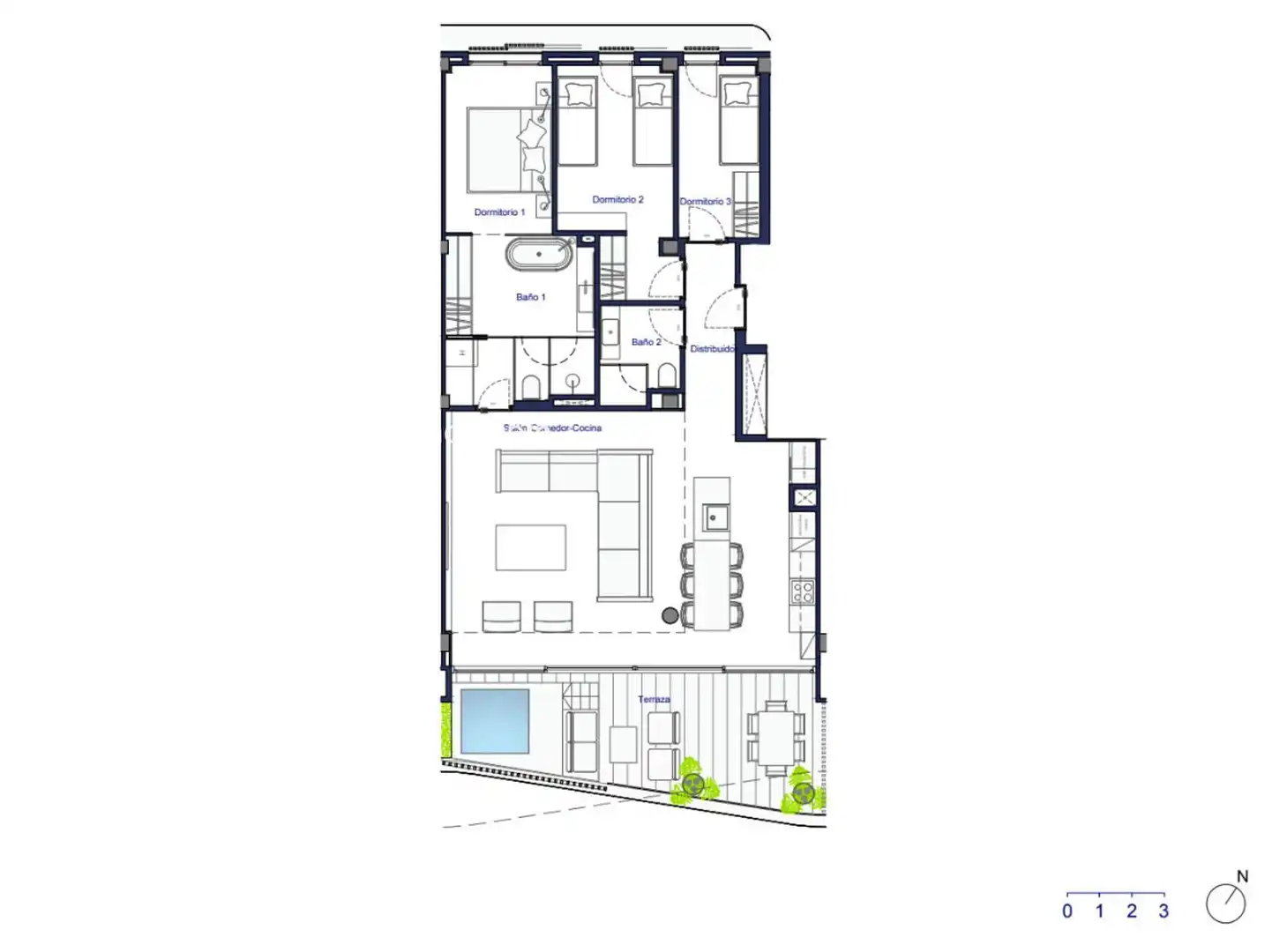 Wohnung mit Pool zum Verkauf in Joaquin Gadea, imagen 28