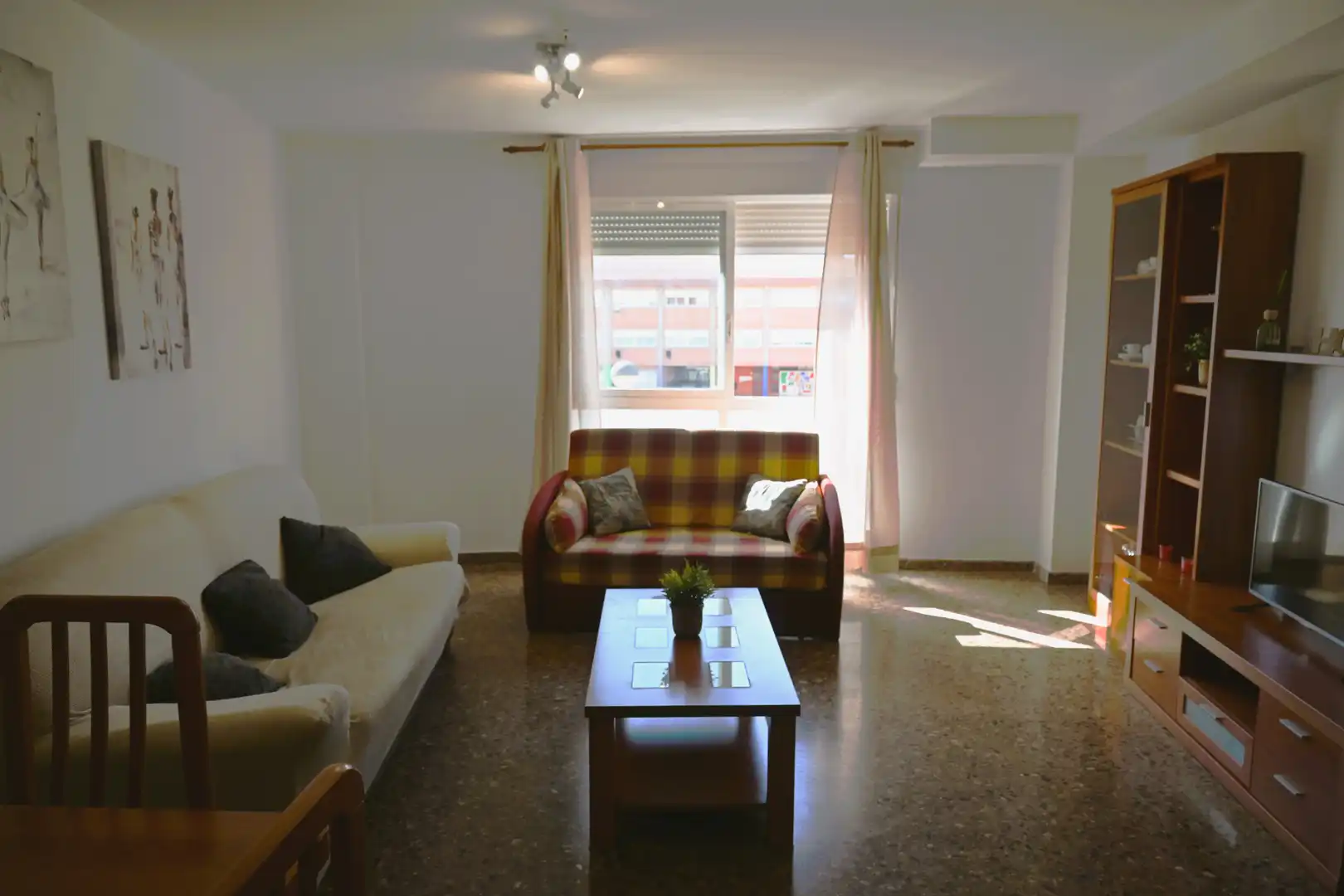 Sala de estar de Piso en venta en Sagunto / Sagunt con Aire acondicionado, Trastero y Amueblado