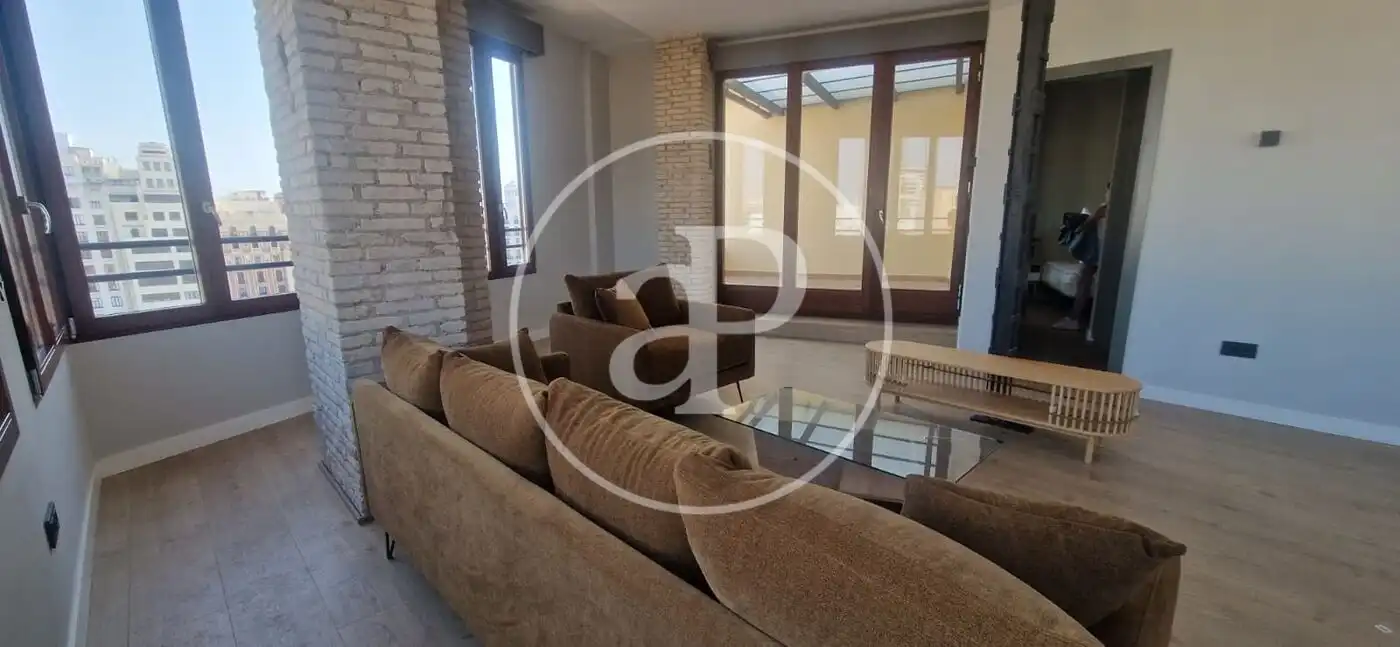 Living room of Flat for rent in Valencia  with Air Conditioner, Heating and Balcony