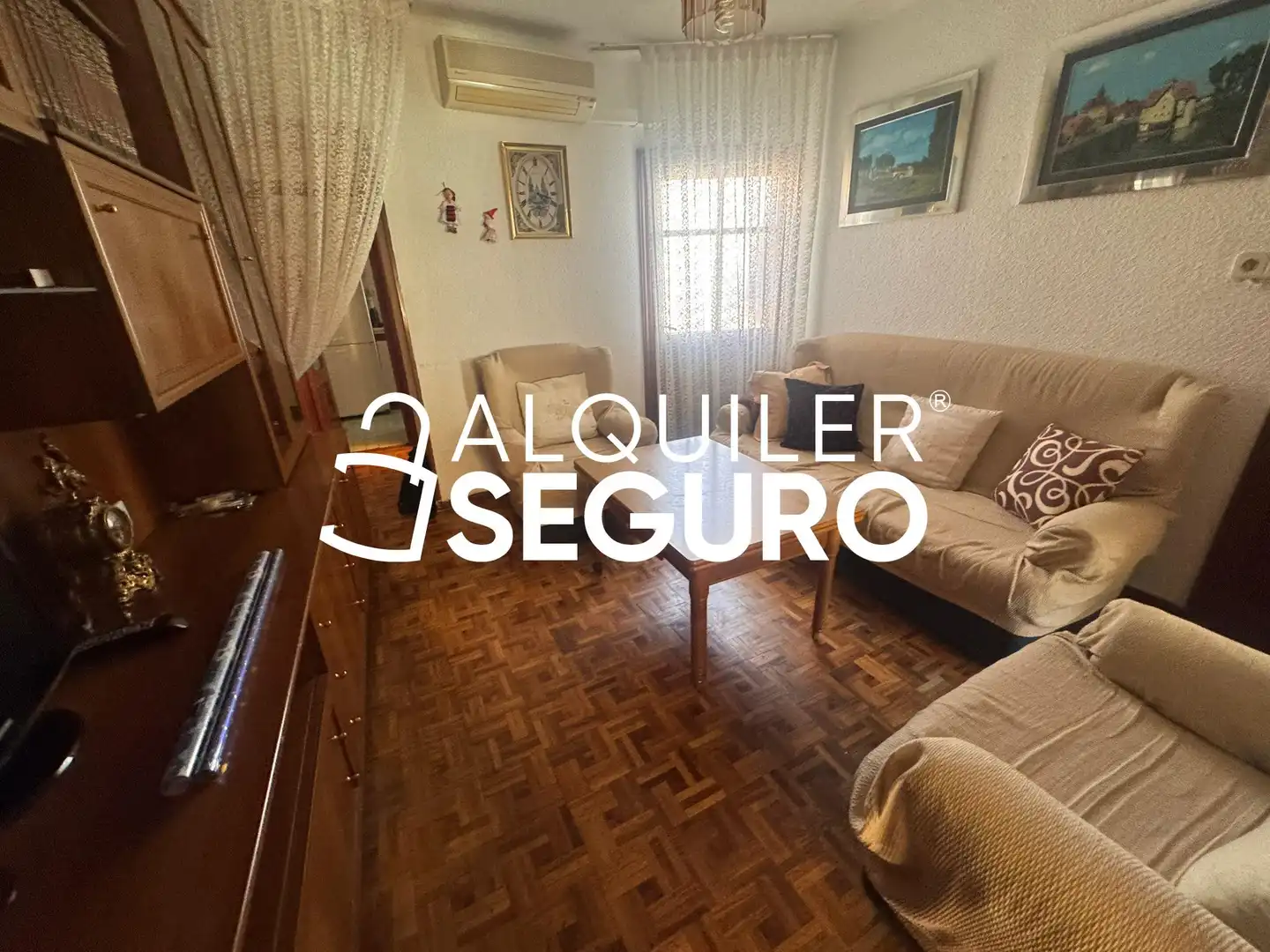 Living room of Flat for rent in  Madrid Capital  with Heating and Terrace
