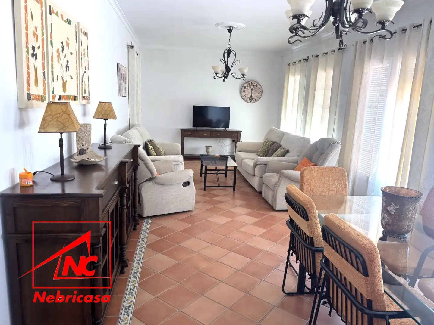 Living room of Houses for sale in Lebrija  with Air Conditioner and Private garden