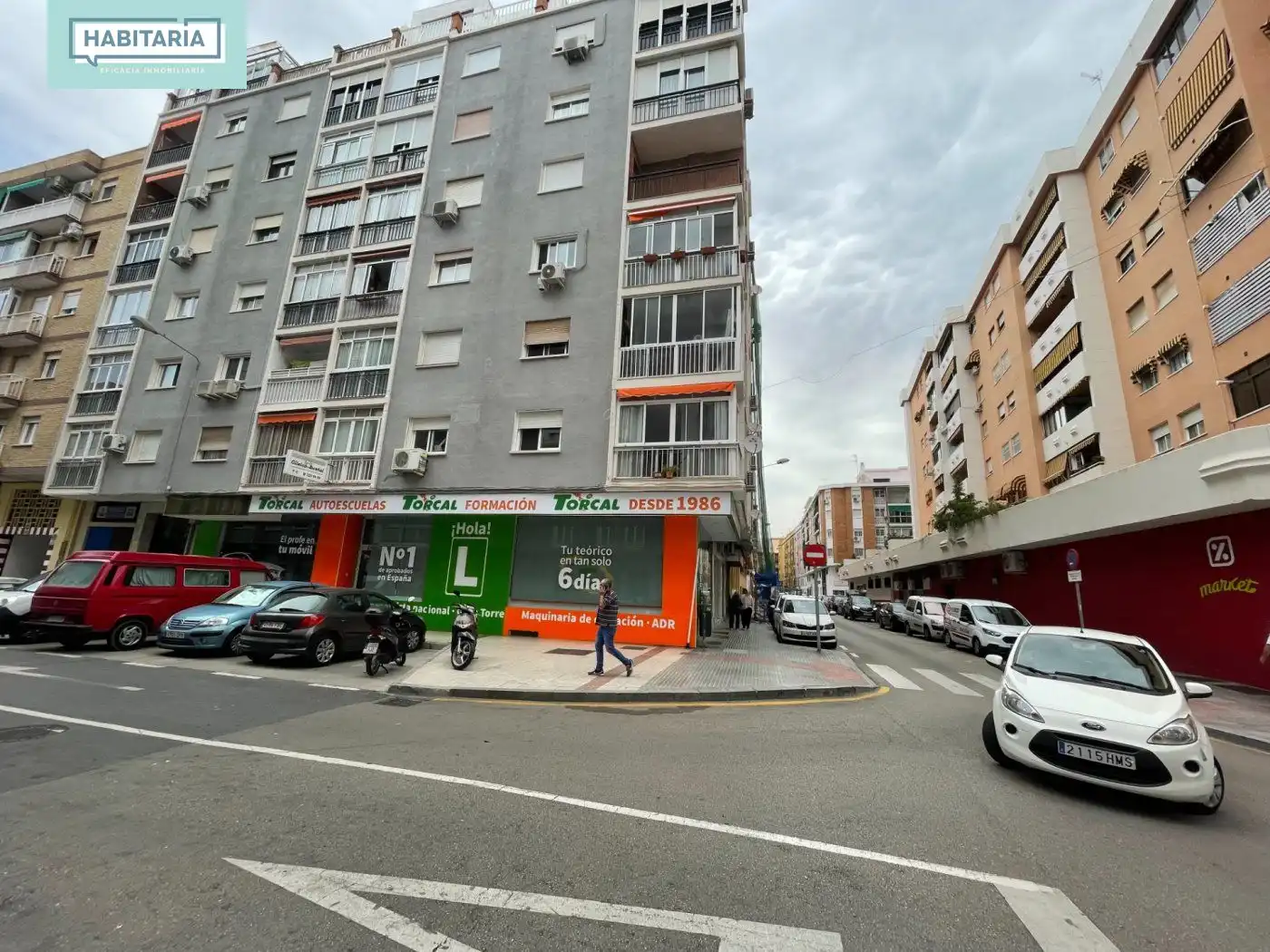 Außenansicht von Wohnung zur Miete in Málaga mit Klimaanlage, Terrasse und Möbliert