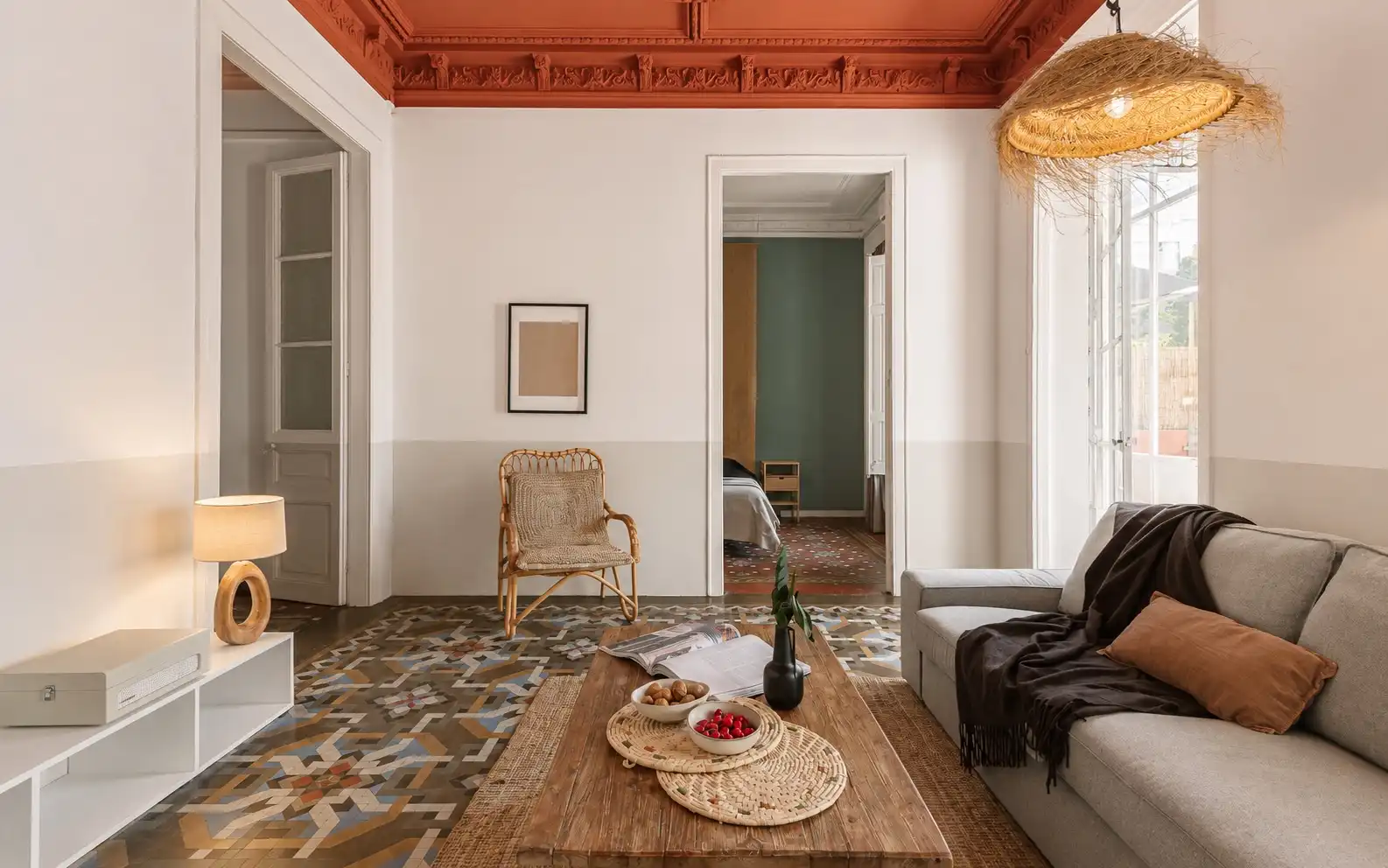 Sala de estar de Apartamento de alquiler en Barcelona con Terraza, Amueblado y Horno