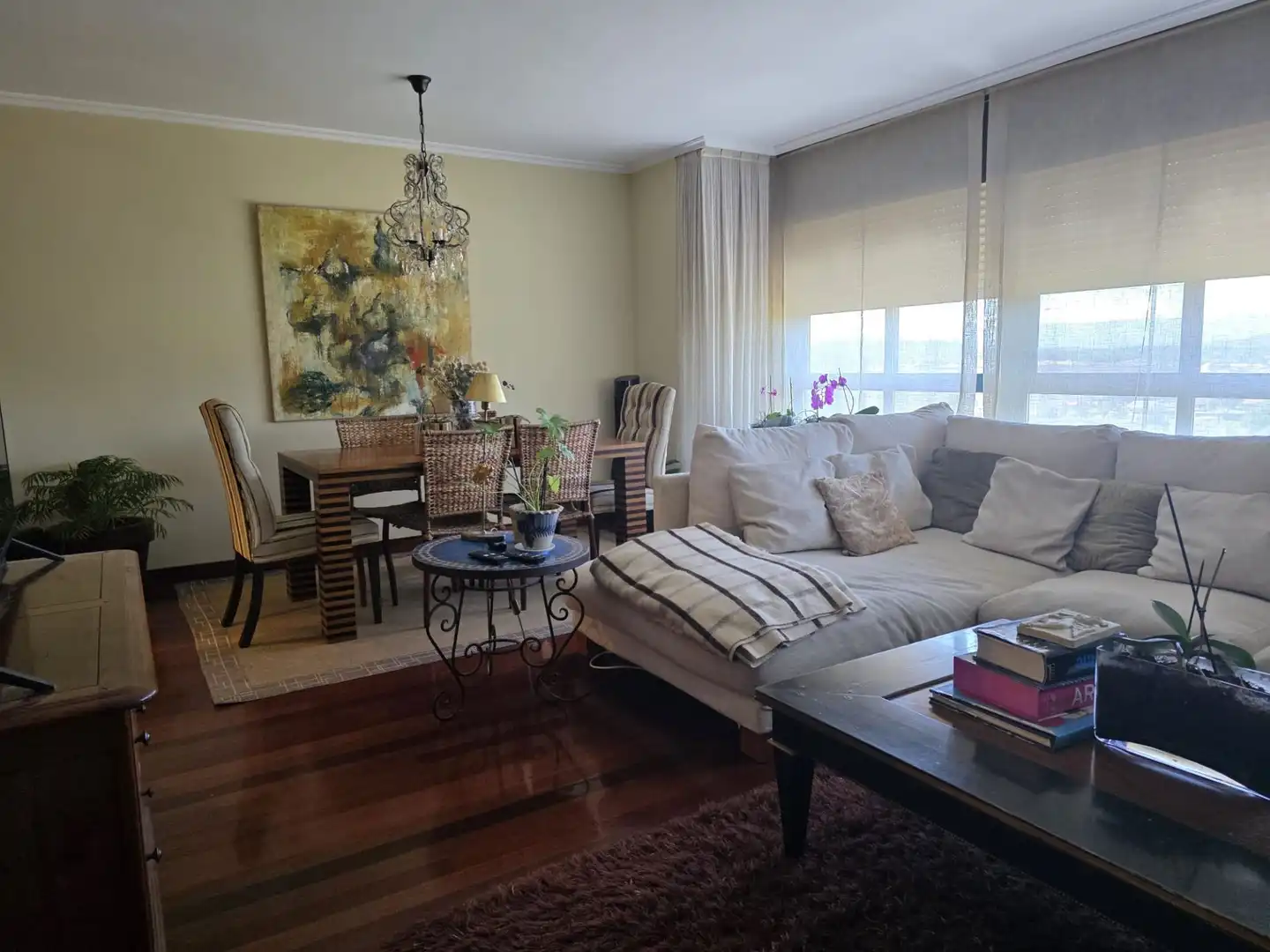 Sala de estar de Casa adosada en venta en Ponteareas con Calefacción, Jardín privado y Terraza