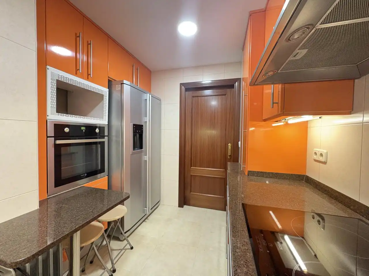 Küche von Wohnung zur Miete in Madrid mit Klimaanlage, Heizung und Parkett