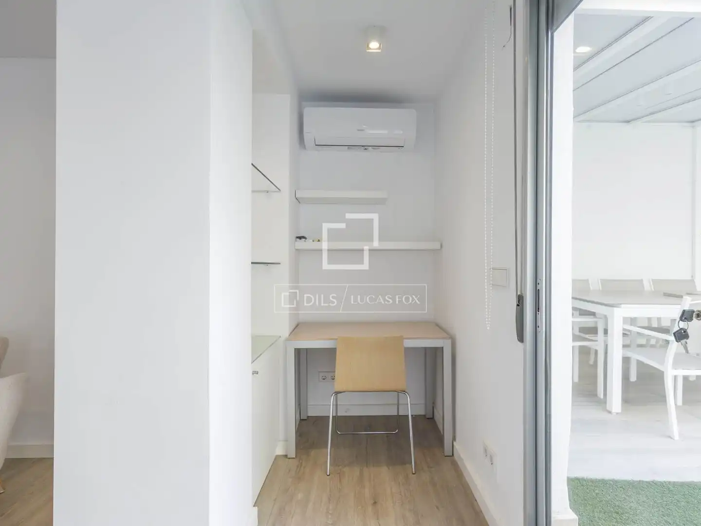 Terrasse von Wohnung zur Miete in Valencia mit Klimaanlage, Heizung und Parkett