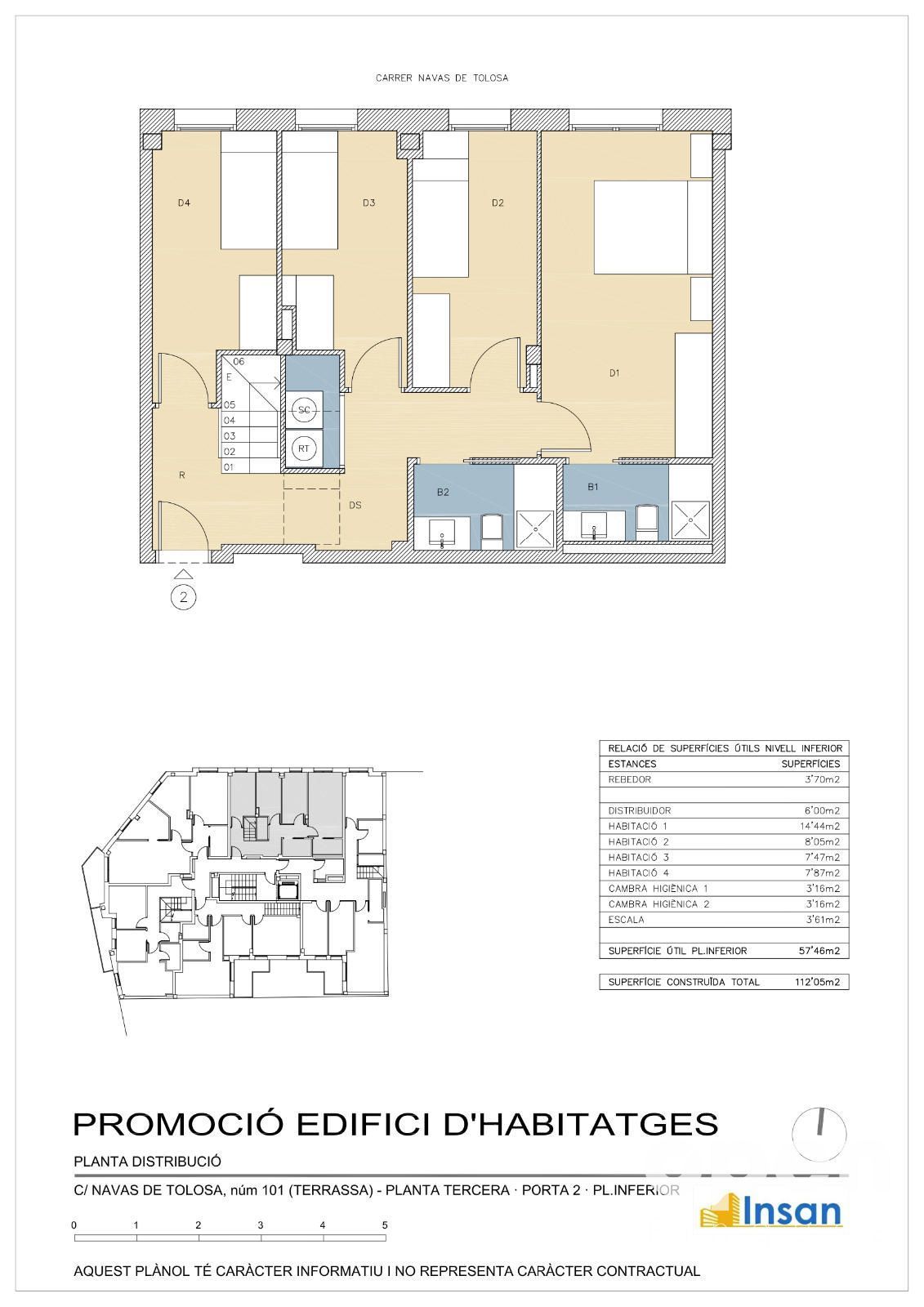 Duplex for sale in Terrassa  with Air Conditioner, Heating and Terrace