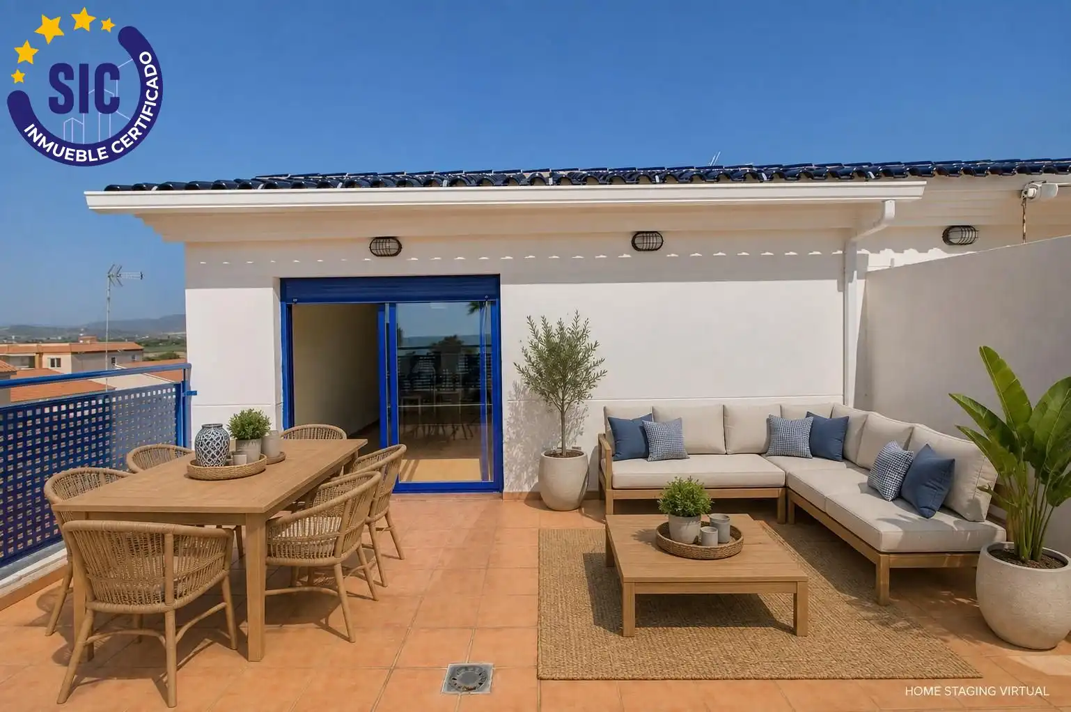 Terrasse von Maisonette zum Verkauf in Nules mit Klimaanlage, Privatgarten und Terrasse
