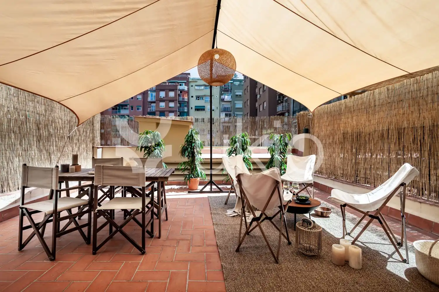 Terrace of Flat for rent in Barcelona  with Air Conditioner, Heating and Terrace